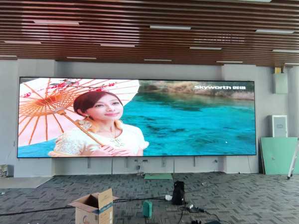 修水P1.53led小间距屏安装案例